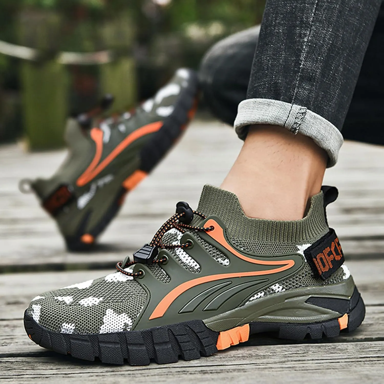 Mens Hiking Shoes Walking Trekking Trainers Outdoors Breathable Camping Climbing Shoes