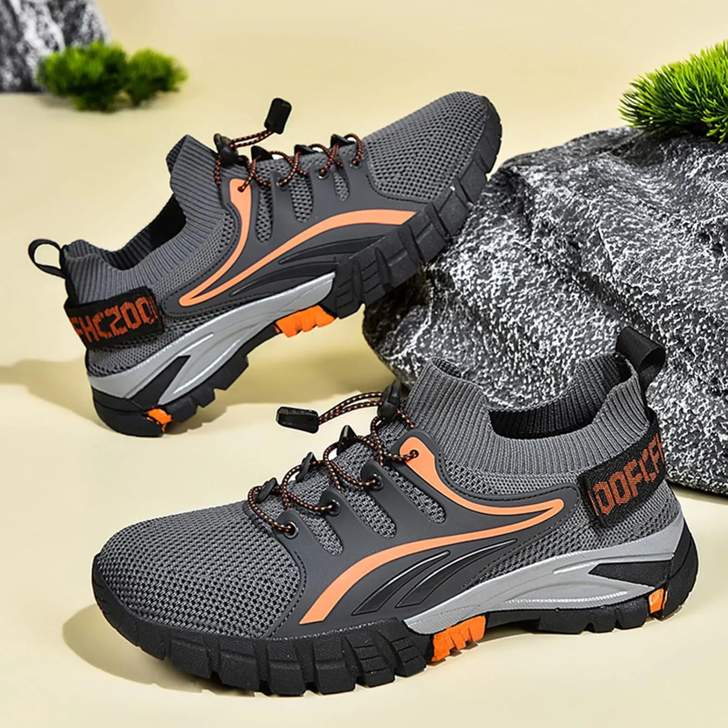 Mens Hiking Shoes Walking Trekking Trainers Outdoors Breathable Camping Climbing Shoes