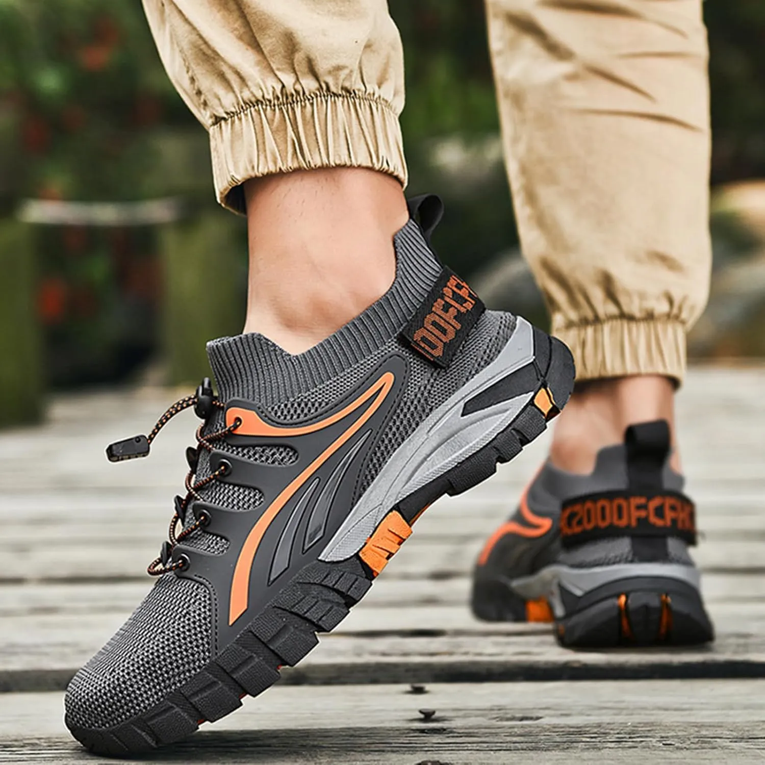 Mens Hiking Shoes Walking Trekking Trainers Outdoors Breathable Camping Climbing Shoes