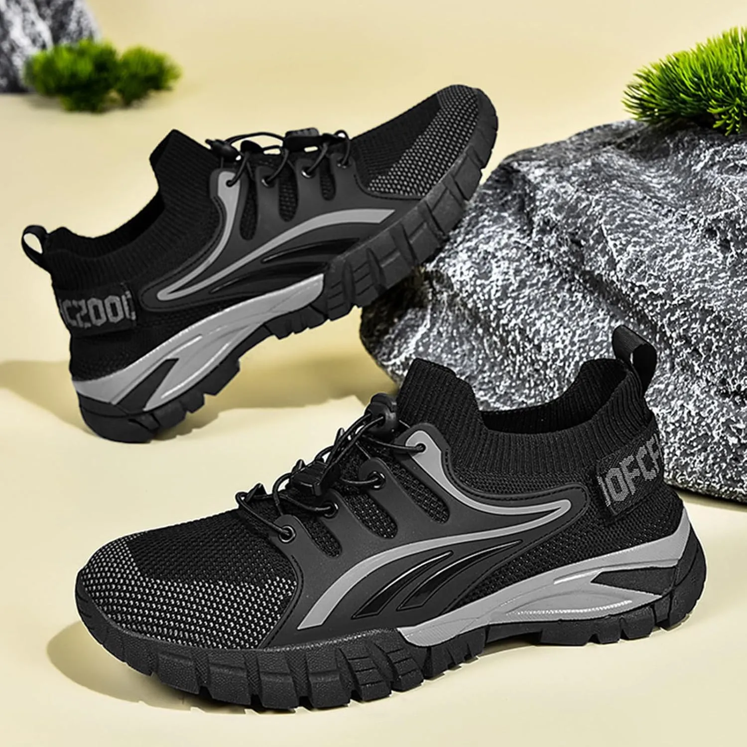 Mens Hiking Shoes Walking Trekking Trainers Outdoors Breathable Camping Climbing Shoes
