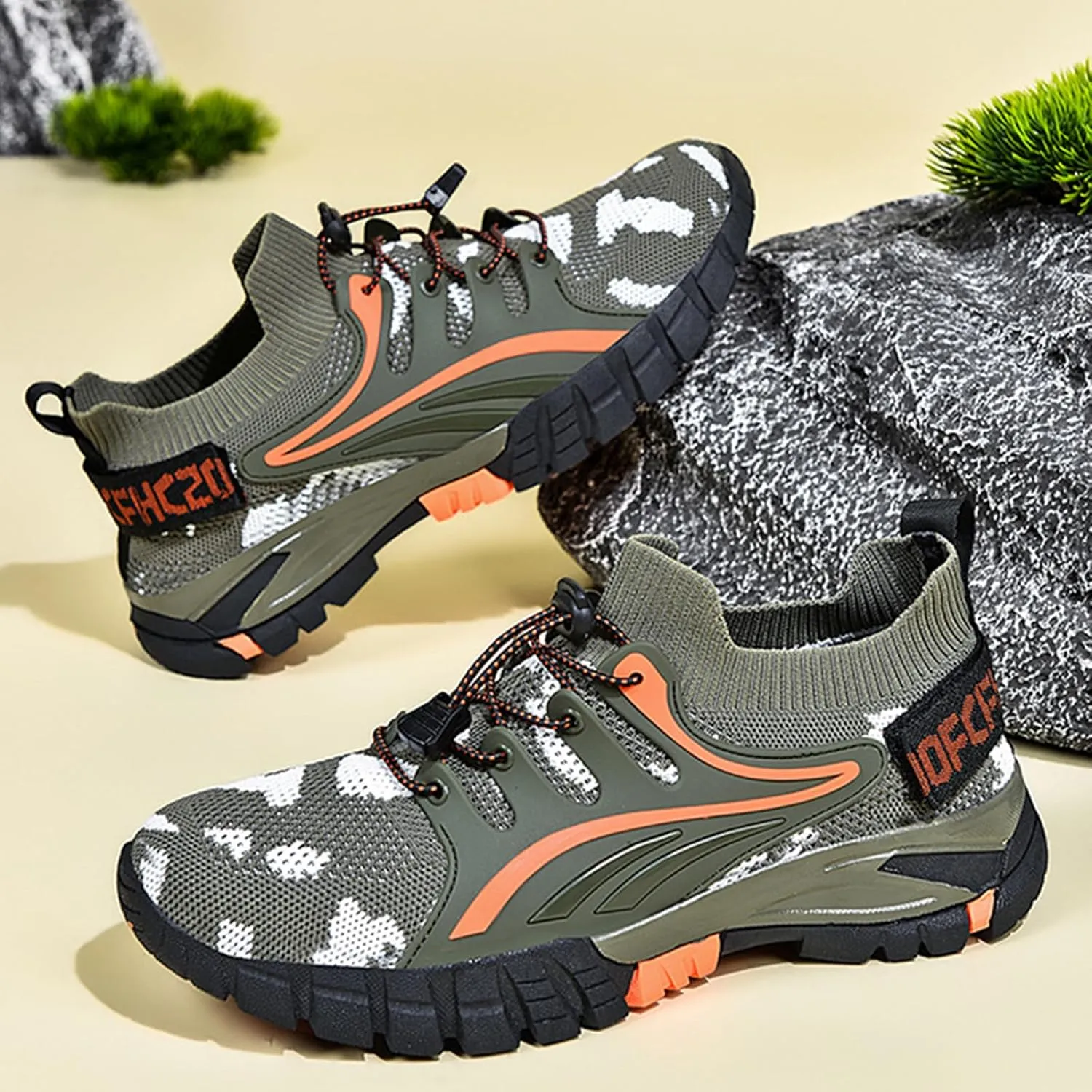 Mens Hiking Shoes Walking Trekking Trainers Outdoors Breathable Camping Climbing Shoes