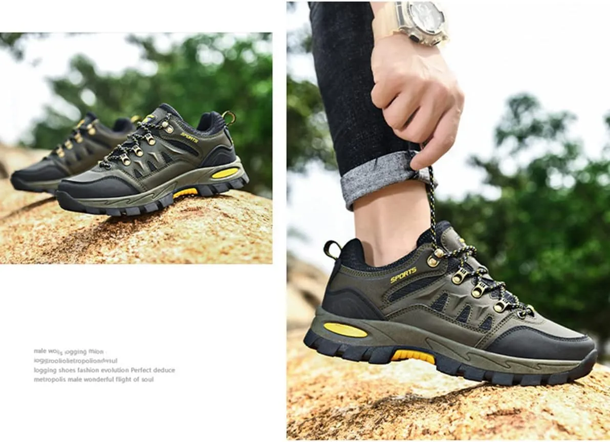 Men's Hiking Shoes Waterproof Anti Slip Hiking Boots Outdoor Lightweight Trekking Sneakers