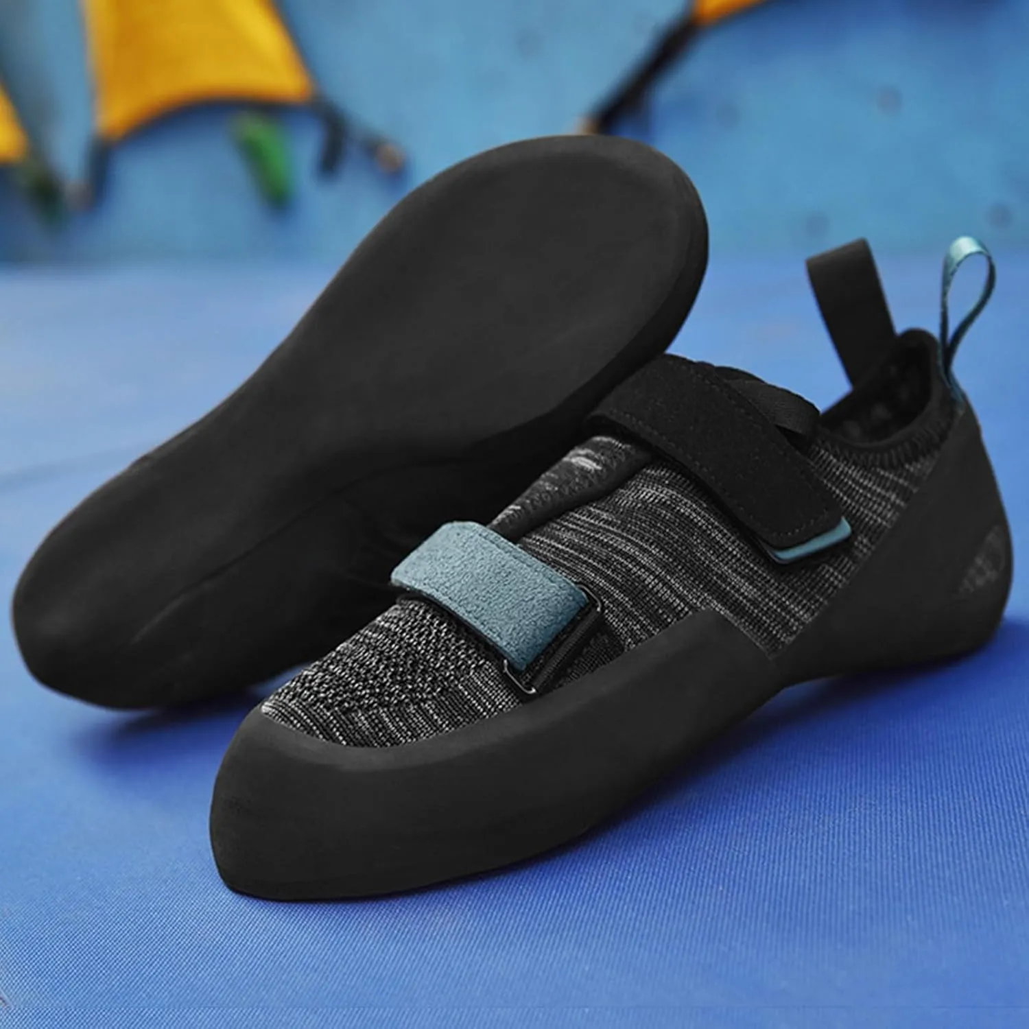 Mens Indoor Climbing Shoes, Non Slip Rock Climbing Sneakers Fashion Bouldering Training Shoes for Men Beginners