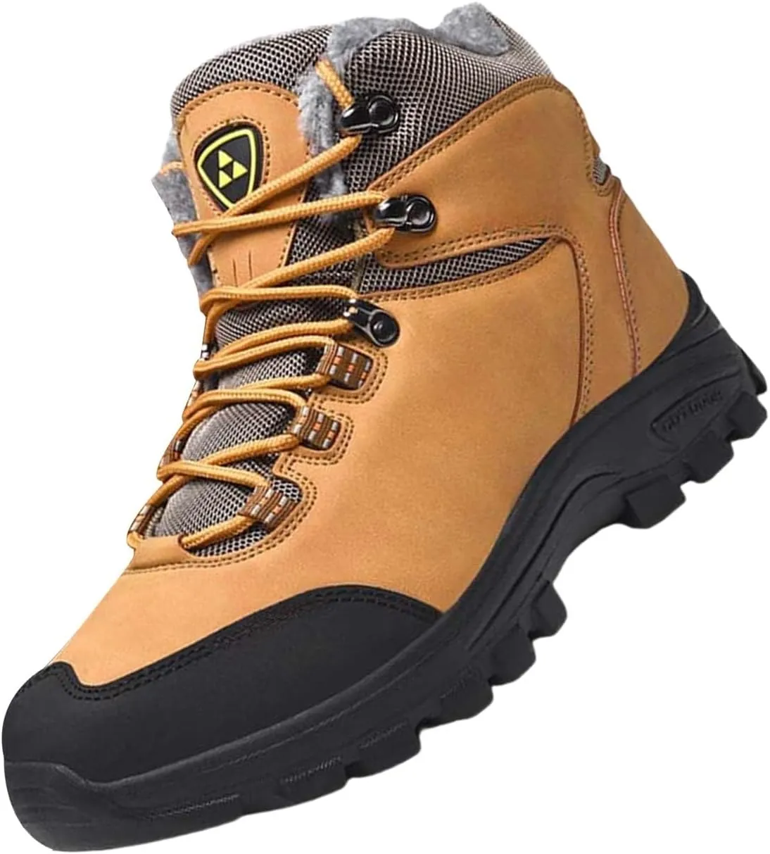 Mens Lightweight Snow Boots Winter Anti-Slip Ankle Booties Waterproof Slip On Plush Lined Sneaker Thermal Boots