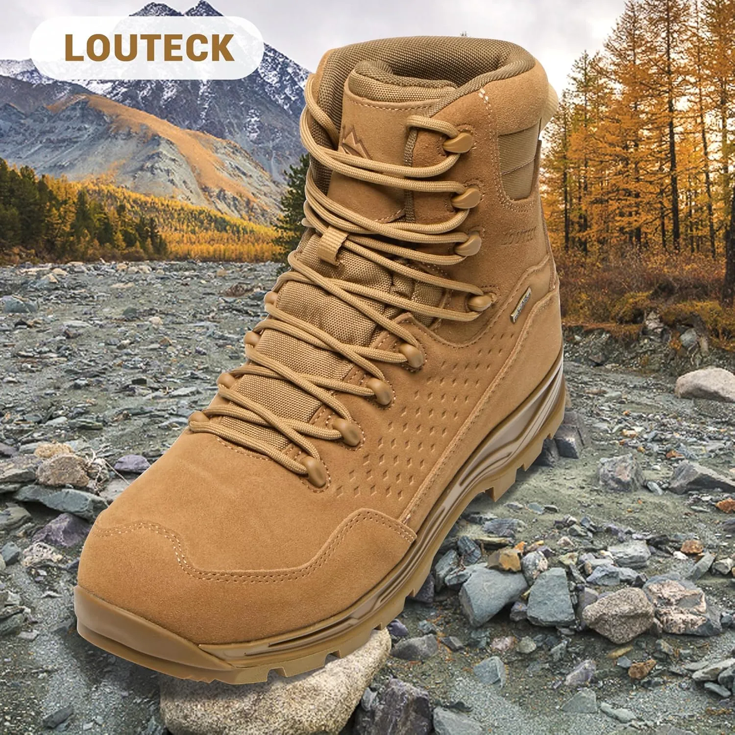 Men's Military & Tactical Boots  Waterproof & Comfortable Boots for Men, Perfect for Work, EMS, Hiking, and Combat
