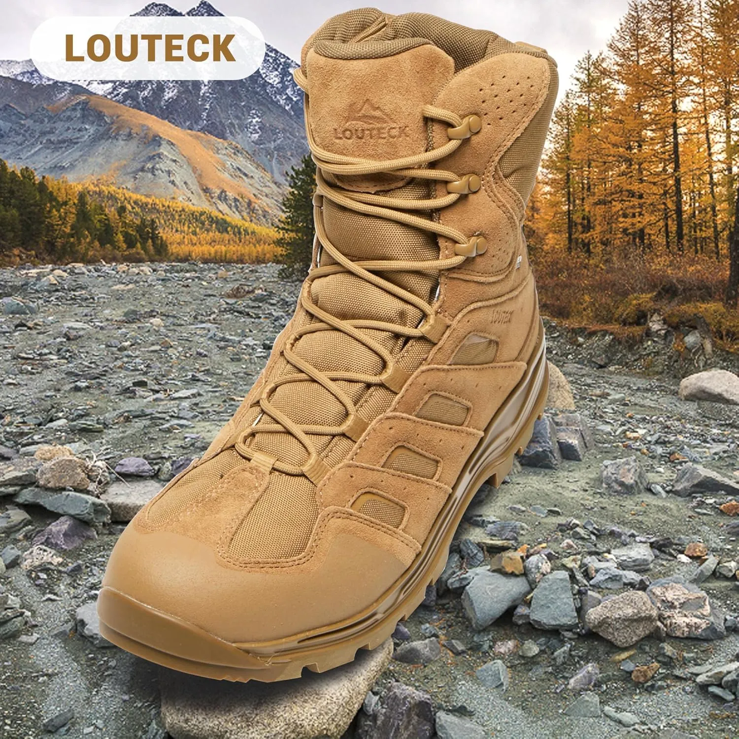 Men's Military & Tactical Boots  Waterproof & Comfortable Boots for Men, Perfect for Work, EMS, Hiking, and Combat