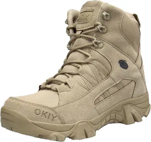 Men's Military Tactical Boots Outdoor Mountaineering Trekking Commando Tactical Boots Backpacking Boots Combat Boots