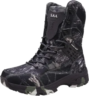 Men's Military Tactical Boots Outdoor Mountaineering Trekking Commando Tactical Boots Backpacking Boots Combat Boots