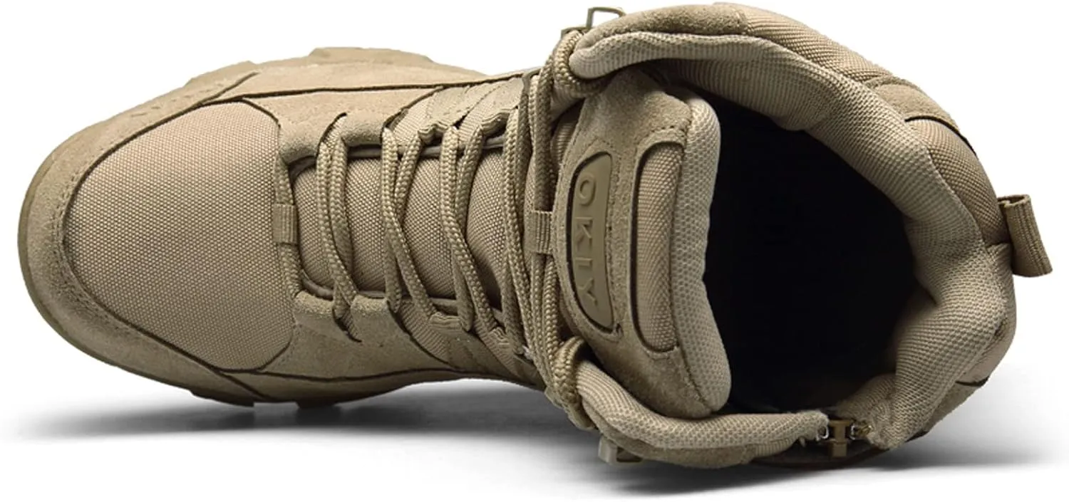 Men's Military Tactical Boots Outdoor Mountaineering Trekking Commando Tactical Boots Backpacking Boots Combat Boots
