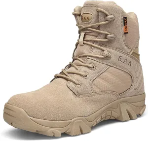 Men's Military Tactical Boots Outdoor Mountaineering Trekking Commando Tactical Boots Backpacking Boots Combat Boots