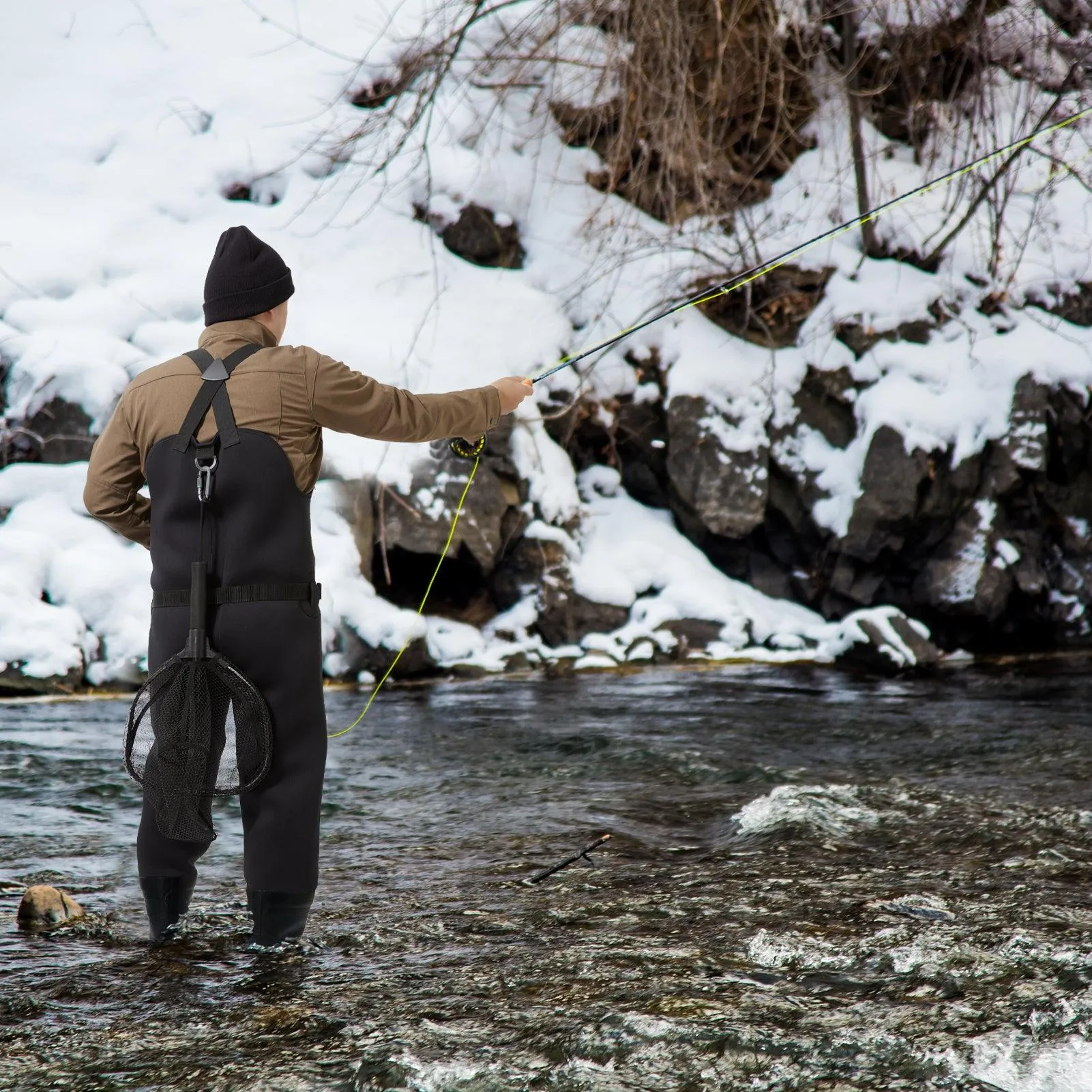 Men’s Neoprene Waders with Rubber Boots