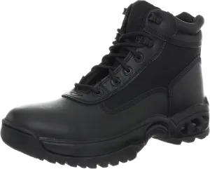 Mens Tactical Boots Air-Tac 6 with Zipper Black Combat Leather Oil & Slip Resistant Boots
