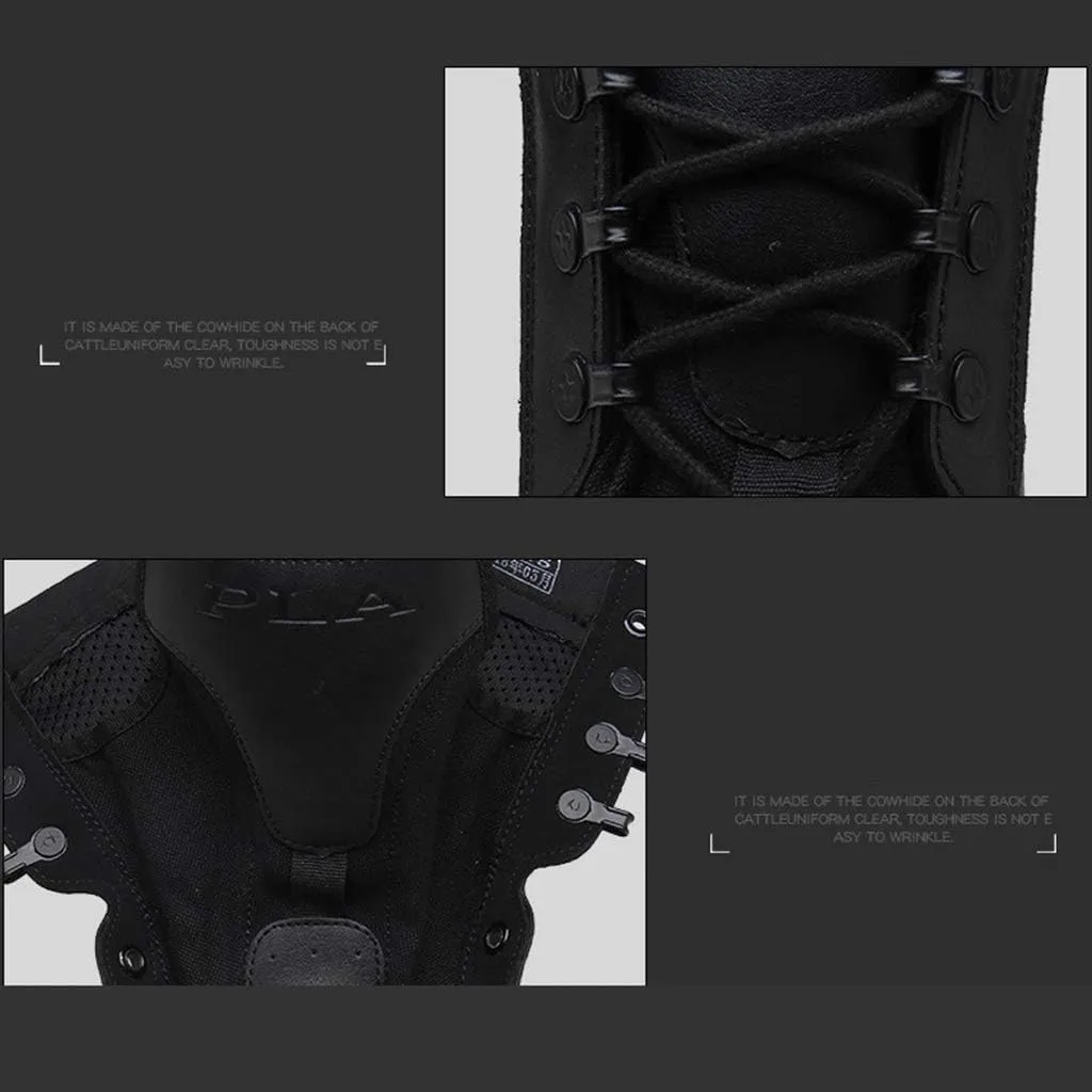 Men's Tactical Boots,High-Tops Military Combat Boots Outdoor Work Walking Desert Training Shoes, Sand-43/UK 8.5/US 9