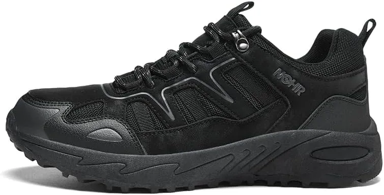 Men's Trekking Trail Shoes Wear-Resistant Anti-Slip Outsole,Lightweight Comfort Soft Insole,Water-Proof Suede Upper Breathable Mesh for Outdoor Hiking Backpacking Camping