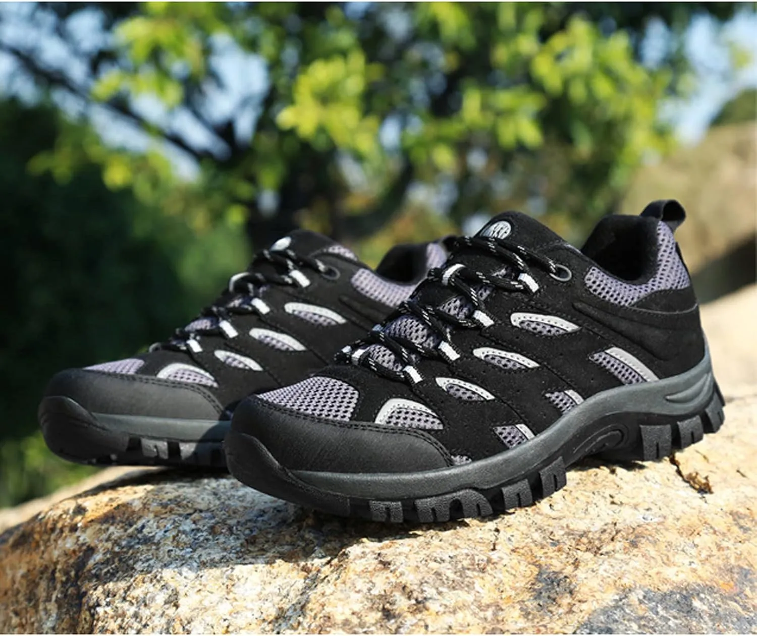 Mens Walking Shoes Breathable Hiking Shoes Climbing Running Trainers Anti Slip Lightweight Footwear Sneakers for Outdoor Trekking