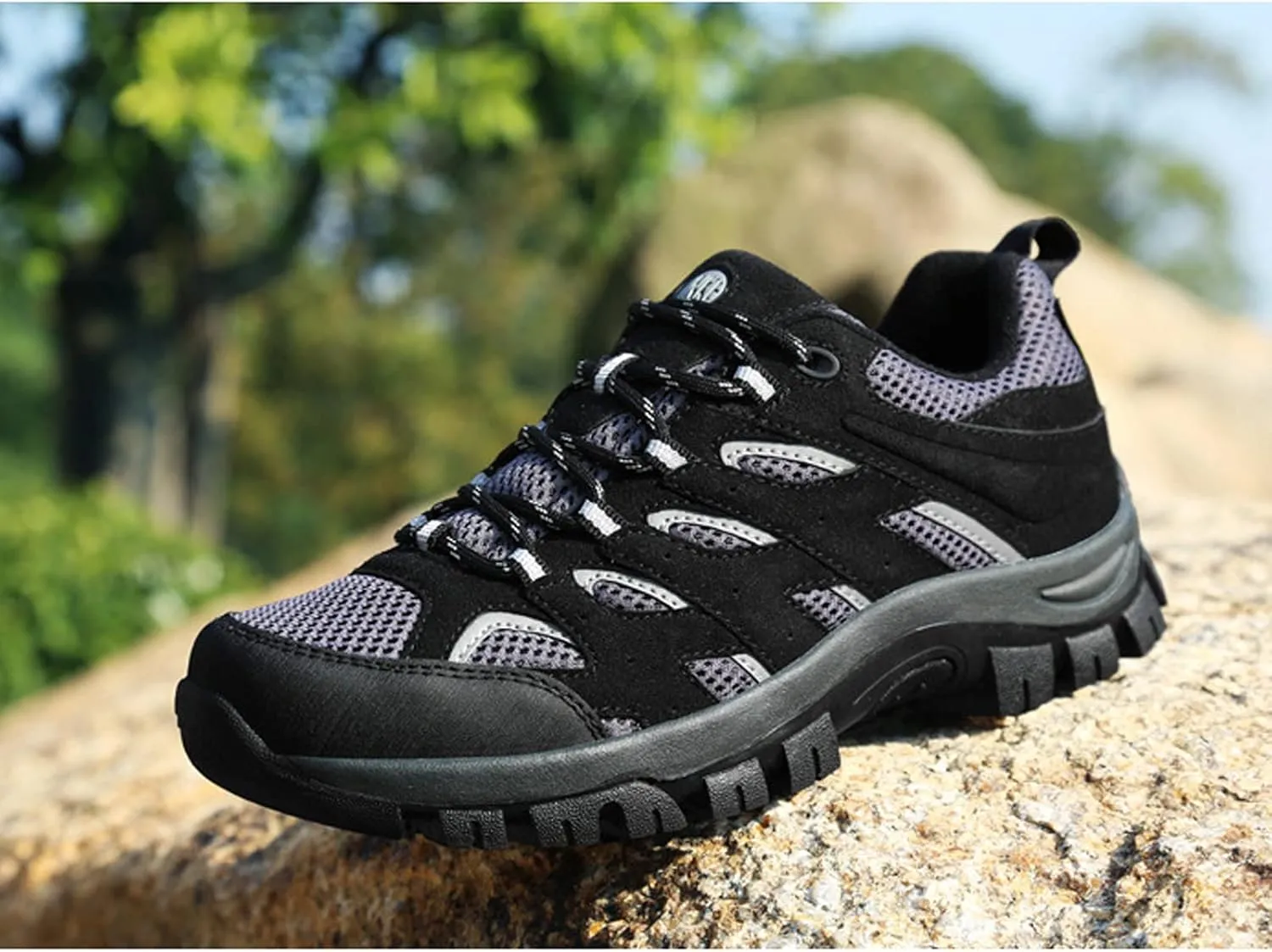 Mens Walking Shoes Breathable Hiking Shoes Climbing Running Trainers Anti Slip Lightweight Footwear Sneakers for Outdoor Trekking