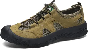 Men's Waterproof Anti Slip Hiking Shoes Lightweight Outdoor Sneakers Breathable Hike Trekking Trails Shoes
