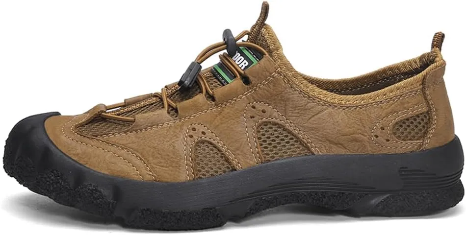 Men's Waterproof Anti Slip Hiking Shoes Lightweight Outdoor Sneakers Breathable Hike Trekking Trails Shoes