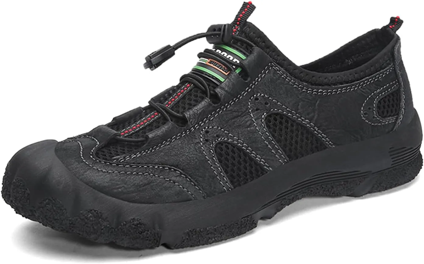 Men's Waterproof Anti Slip Hiking Shoes Lightweight Outdoor Sneakers Breathable Hike Trekking Trails Shoes