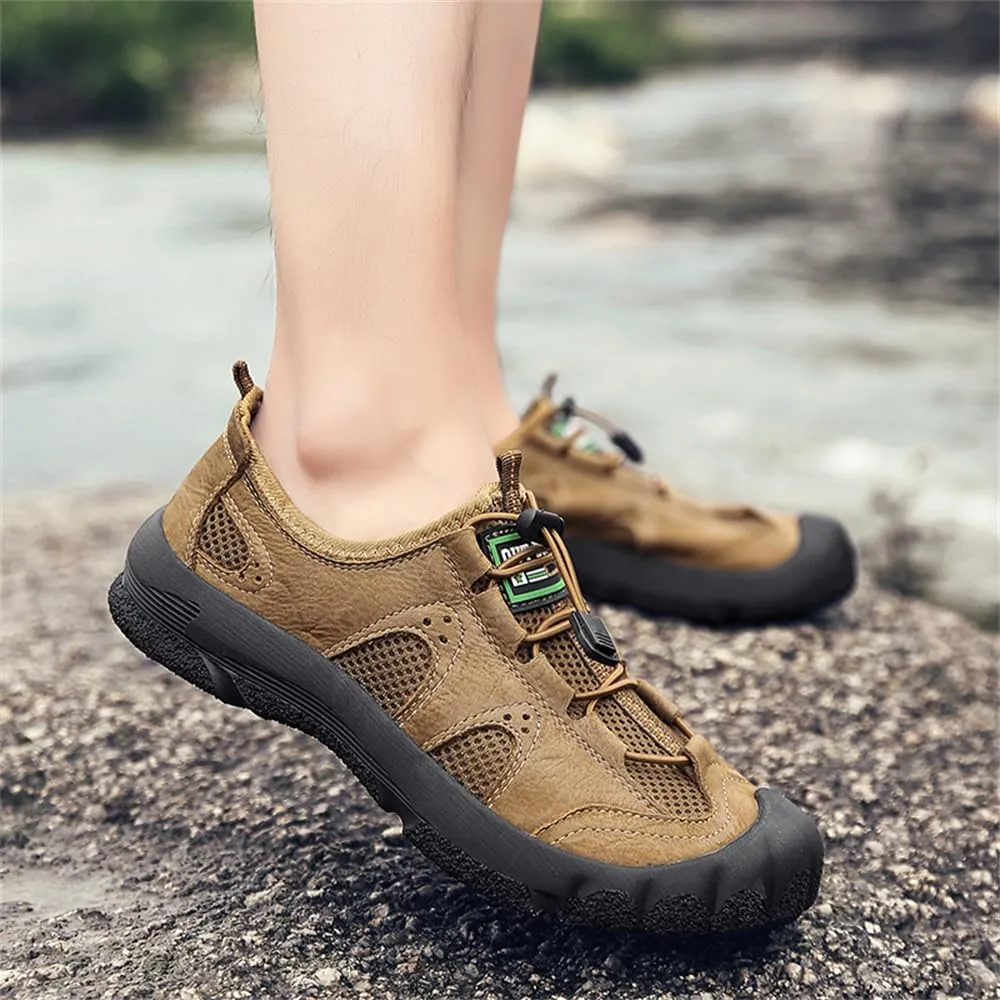 Men's Waterproof Anti Slip Hiking Shoes Lightweight Outdoor Sneakers Breathable Hike Trekking Trails Shoes