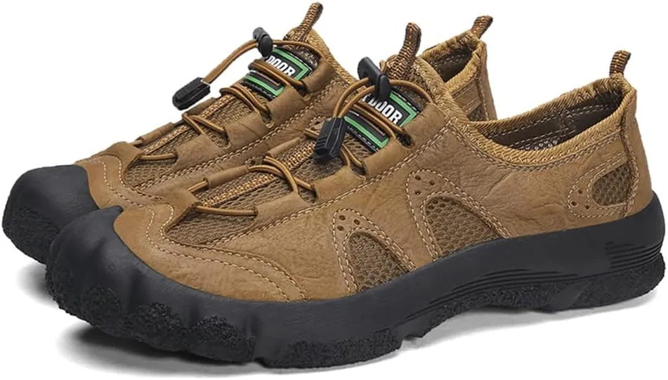 Men's Waterproof Anti Slip Hiking Shoes Lightweight Outdoor Sneakers Breathable Hike Trekking Trails Shoes