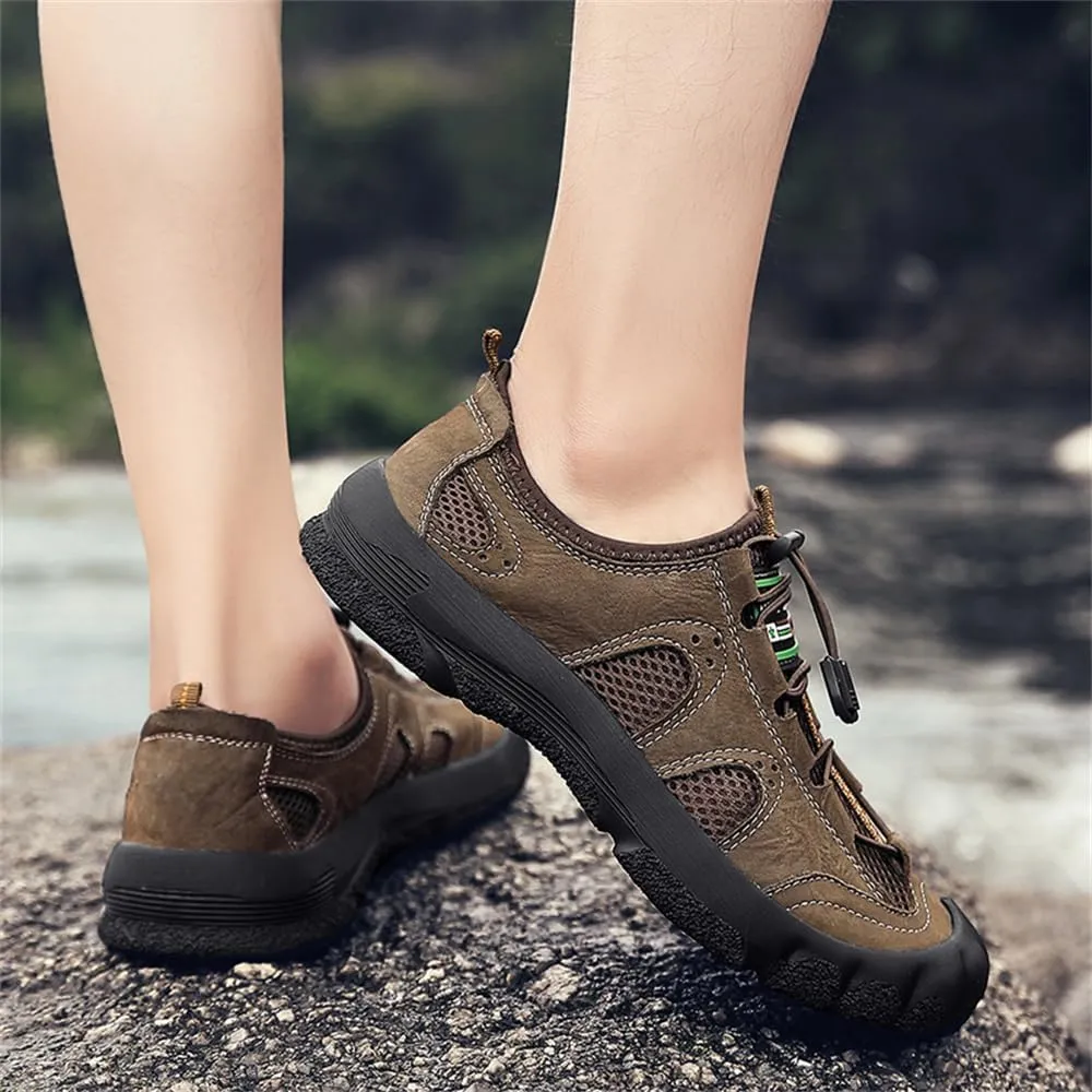 Men's Waterproof Anti Slip Hiking Shoes Lightweight Outdoor Sneakers Breathable Hike Trekking Trails Shoes
