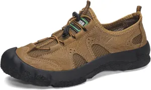 Men's Waterproof Anti Slip Hiking Shoes Lightweight Outdoor Sneakers Breathable Hike Trekking Trails Shoes