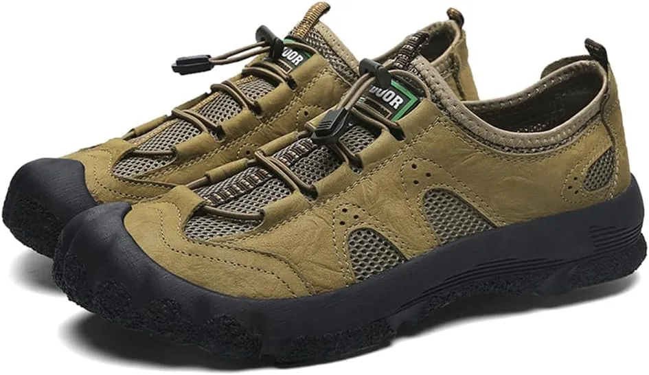 Men's Waterproof Anti Slip Hiking Shoes Lightweight Outdoor Sneakers Breathable Hike Trekking Trails Shoes