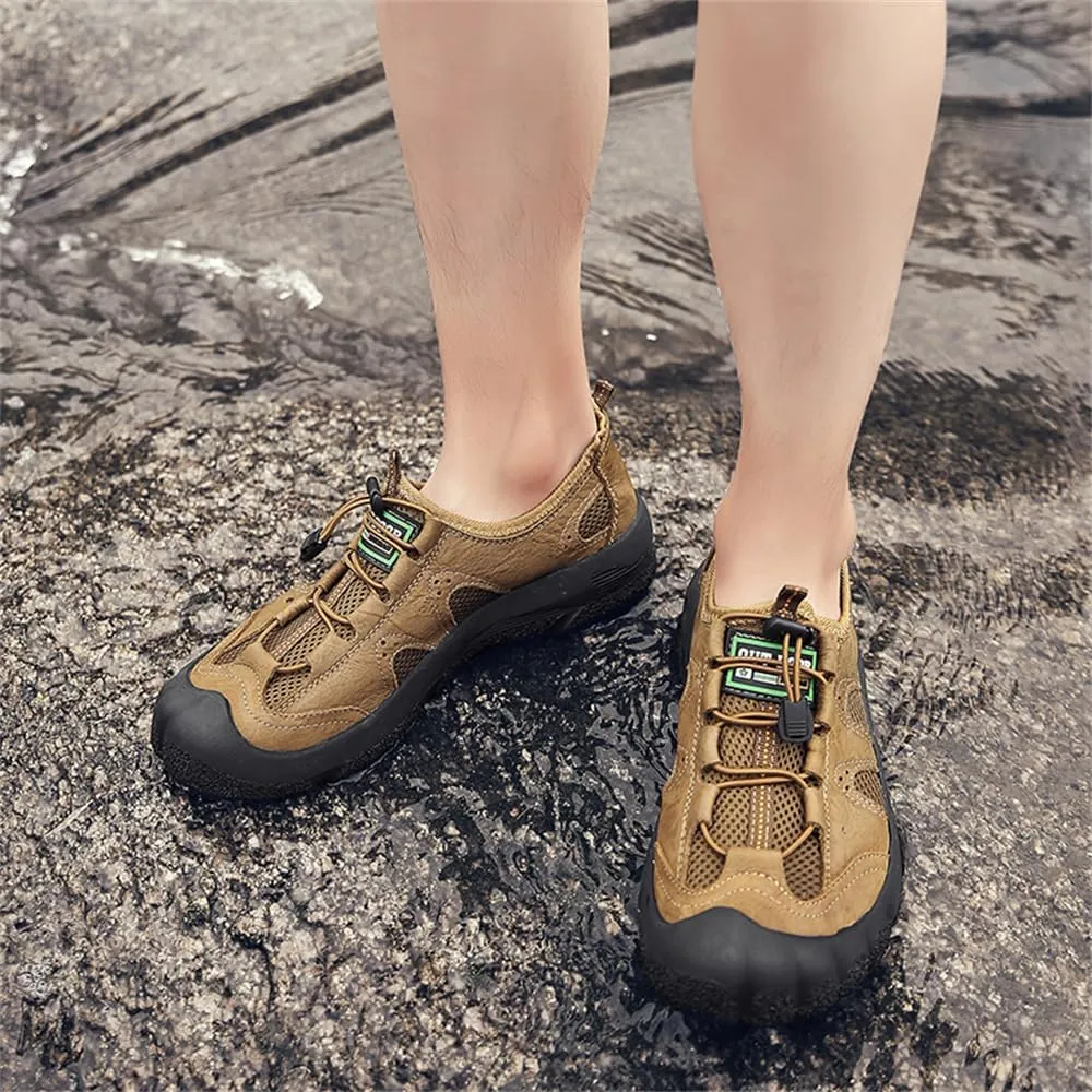 Men's Waterproof Anti Slip Hiking Shoes Lightweight Outdoor Sneakers Breathable Hike Trekking Trails Shoes
