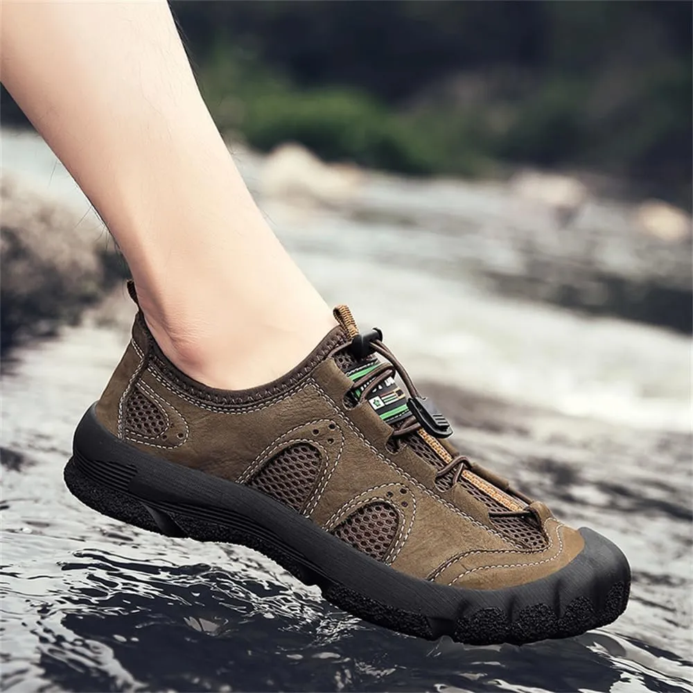 Men's Waterproof Anti Slip Hiking Shoes Lightweight Outdoor Sneakers Breathable Hike Trekking Trails Shoes