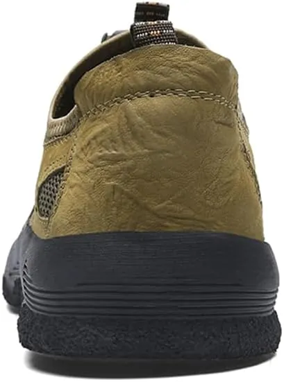 Men's Waterproof Anti Slip Hiking Shoes Lightweight Outdoor Sneakers Breathable Hike Trekking Trails Shoes