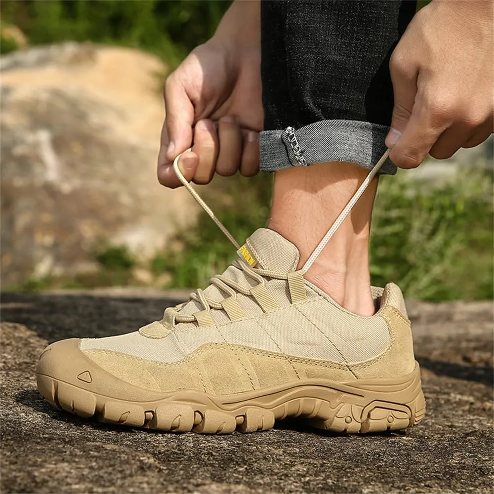 Men's Waterproof Hiking Shoes Lightweight Anti Slip Outdoor Ankle Boots Breathable Hike Trekking Trails Shoe