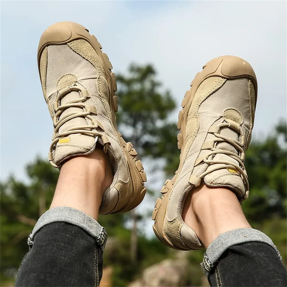 Men's Waterproof Hiking Shoes Lightweight Anti Slip Outdoor Ankle Boots Breathable Hike Trekking Trails Shoe
