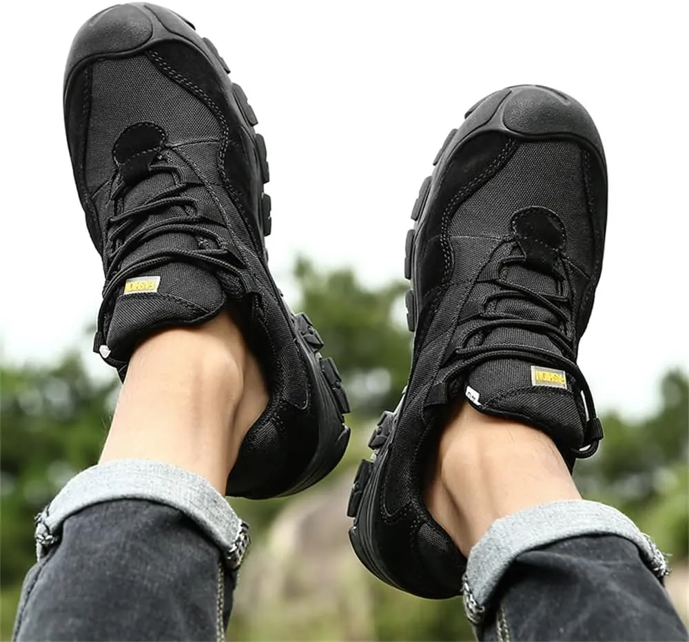 Men's Waterproof Hiking Shoes Lightweight Anti Slip Outdoor Ankle Boots Breathable Hike Trekking Trails Shoe