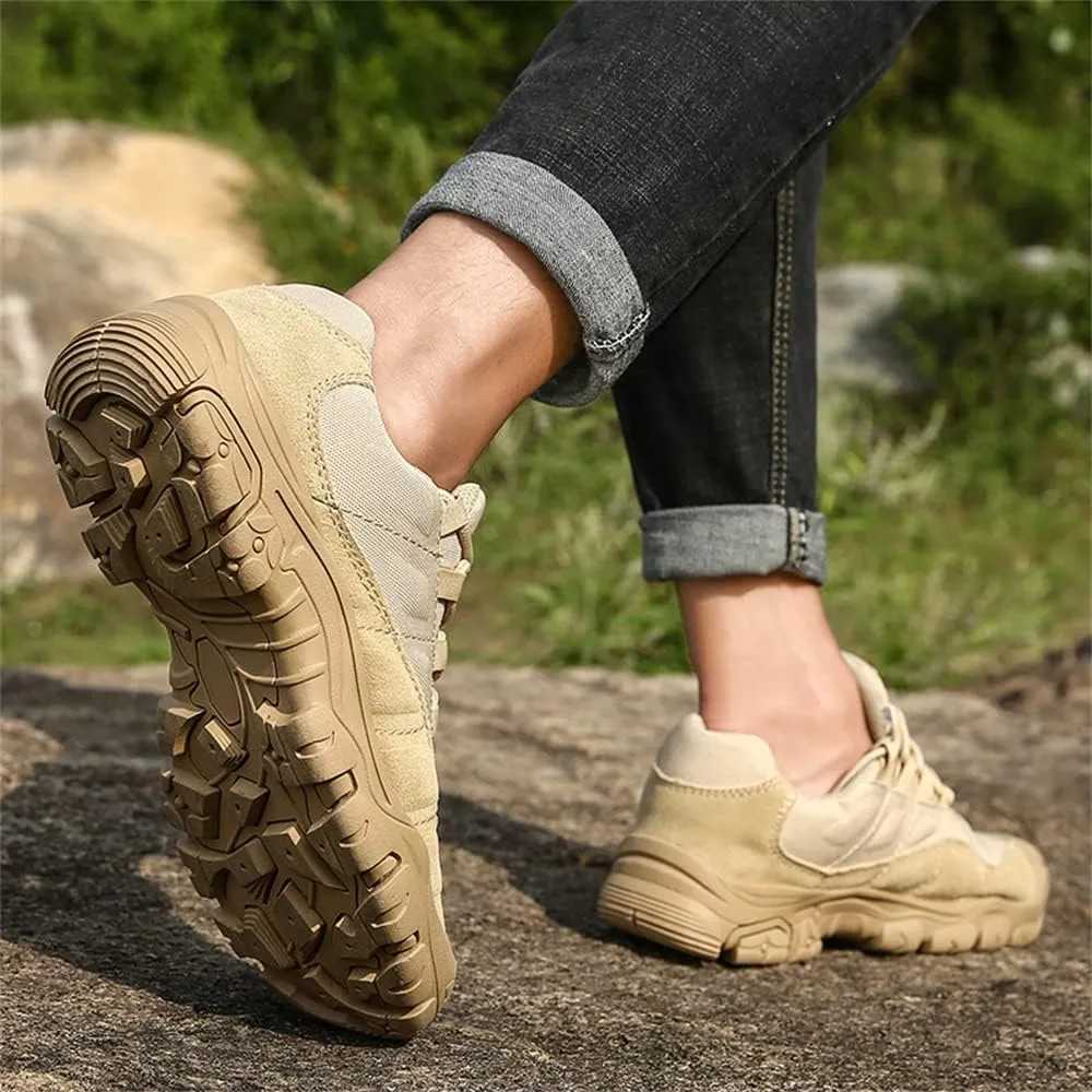 Men's Waterproof Hiking Shoes Lightweight Anti Slip Outdoor Ankle Boots Breathable Hike Trekking Trails Shoe