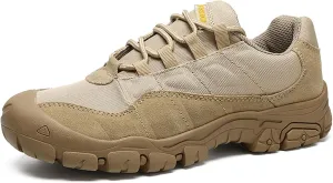 Men's Waterproof Hiking Shoes Lightweight Anti Slip Outdoor Ankle Boots Breathable Hike Trekking Trails Shoe
