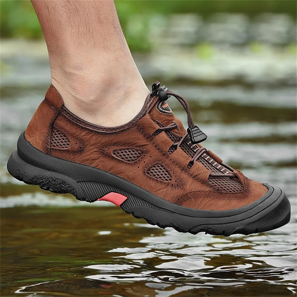 Men's Waterproof Hiking Shoes Lightweight Anti Slip Outdoor Sneakers Breathable Hike Trekking Trails Shoe