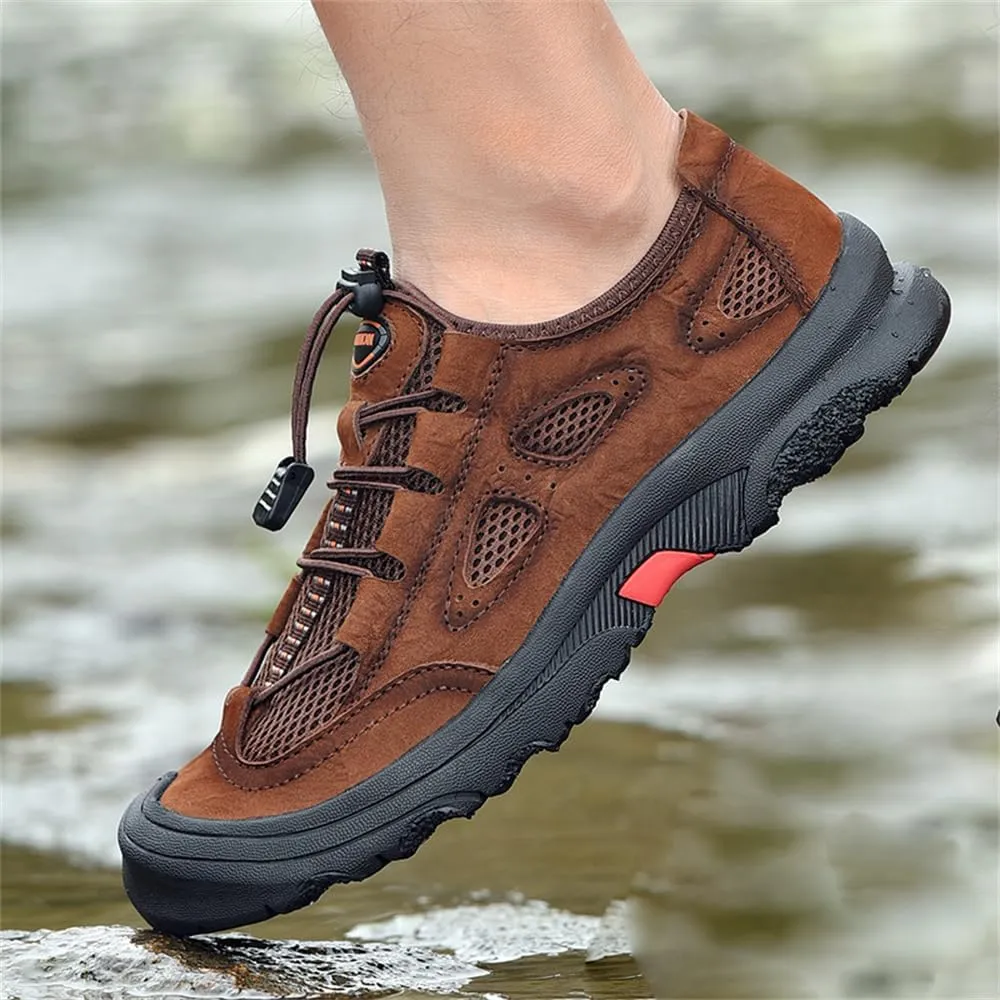 Men's Waterproof Hiking Shoes Lightweight Anti Slip Outdoor Sneakers Breathable Hike Trekking Trails Shoe