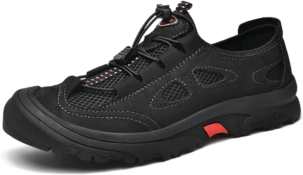 Men's Waterproof Hiking Shoes Lightweight Anti Slip Outdoor Sneakers Breathable Hike Trekking Trails Shoe
