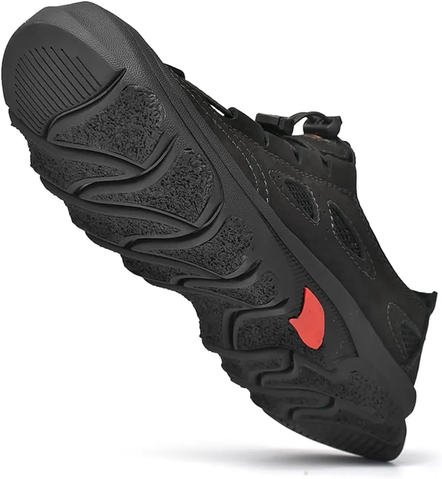 Men's Waterproof Hiking Shoes Lightweight Anti Slip Outdoor Sneakers Breathable Hike Trekking Trails Shoe