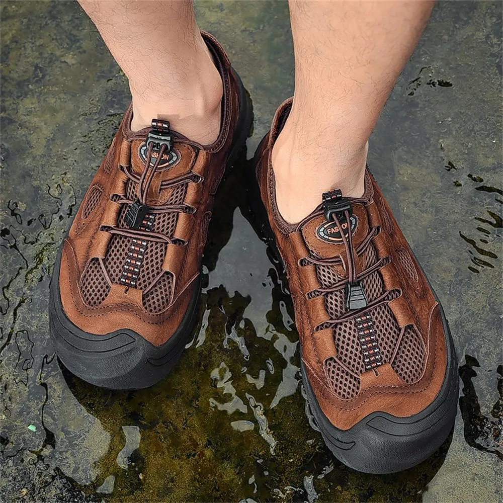 Men's Waterproof Hiking Shoes Lightweight Anti Slip Outdoor Sneakers Breathable Hike Trekking Trails Shoe
