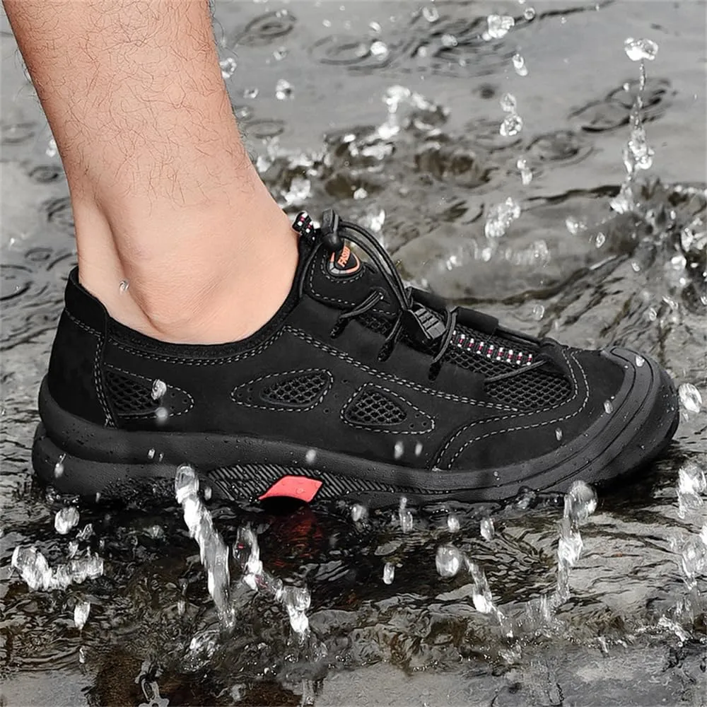 Men's Waterproof Hiking Shoes Lightweight Anti Slip Outdoor Sneakers Breathable Hike Trekking Trails Shoe