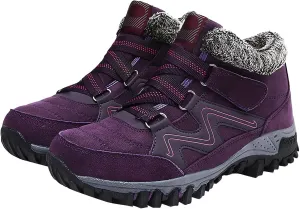 Mens Work Boots Composite Hiking Sneakers Fur Lined Ankle Boot Women's Safety Toe Shoes Non Slip Platform Shoes Slip Resistant Safety Hike Grounded Footwear