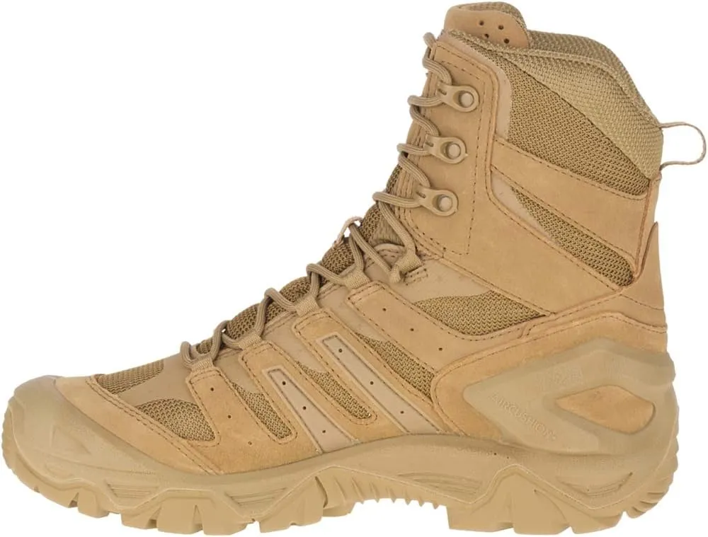 Merrell Mens Strongfield Tactical 6 Waterproof Boots, Breathable & Comfortable Work Combat Hiking Shoes