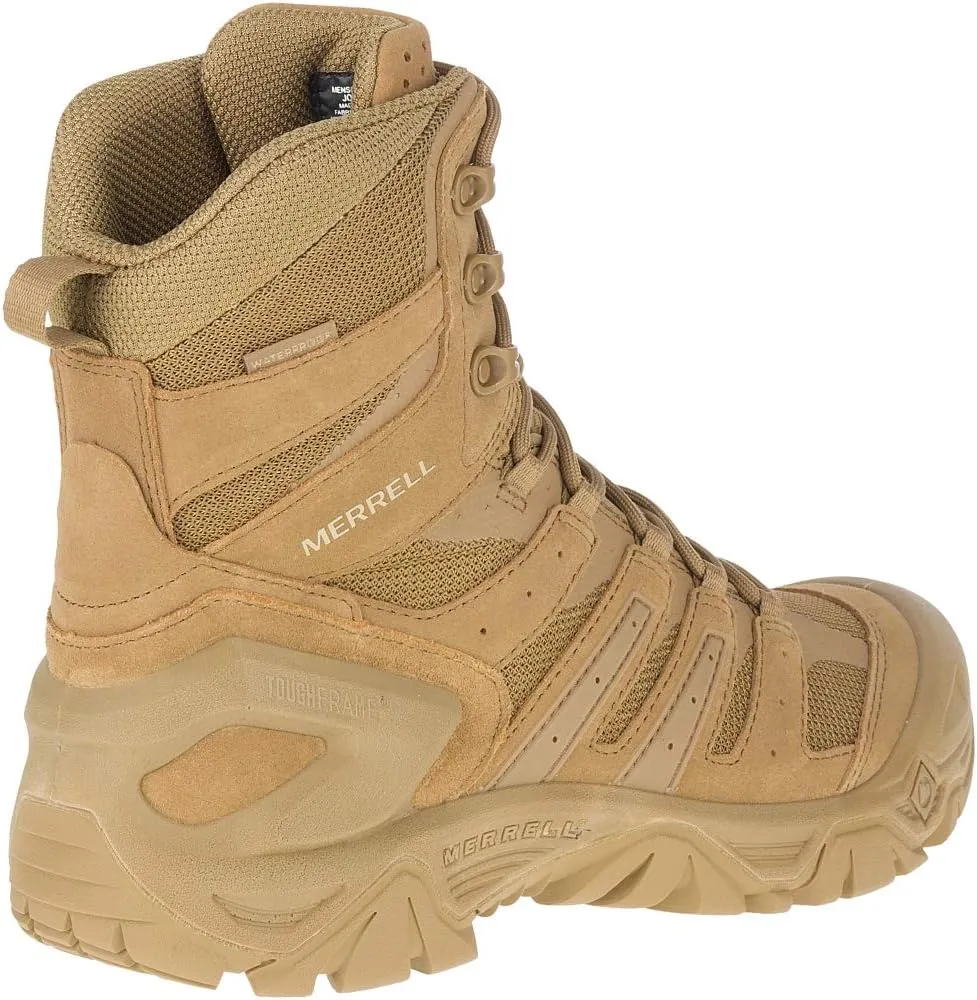Merrell Mens Strongfield Tactical 6 Waterproof Boots, Breathable & Comfortable Work Combat Hiking Shoes