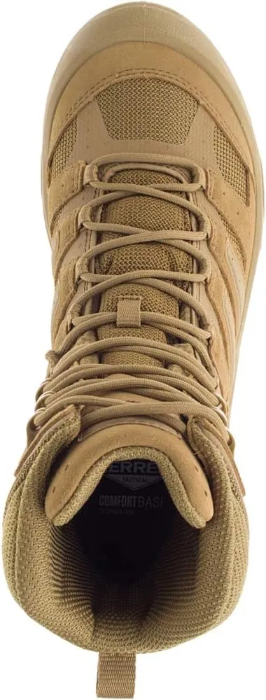 Merrell Mens Strongfield Tactical 6 Waterproof Boots, Breathable & Comfortable Work Combat Hiking Shoes