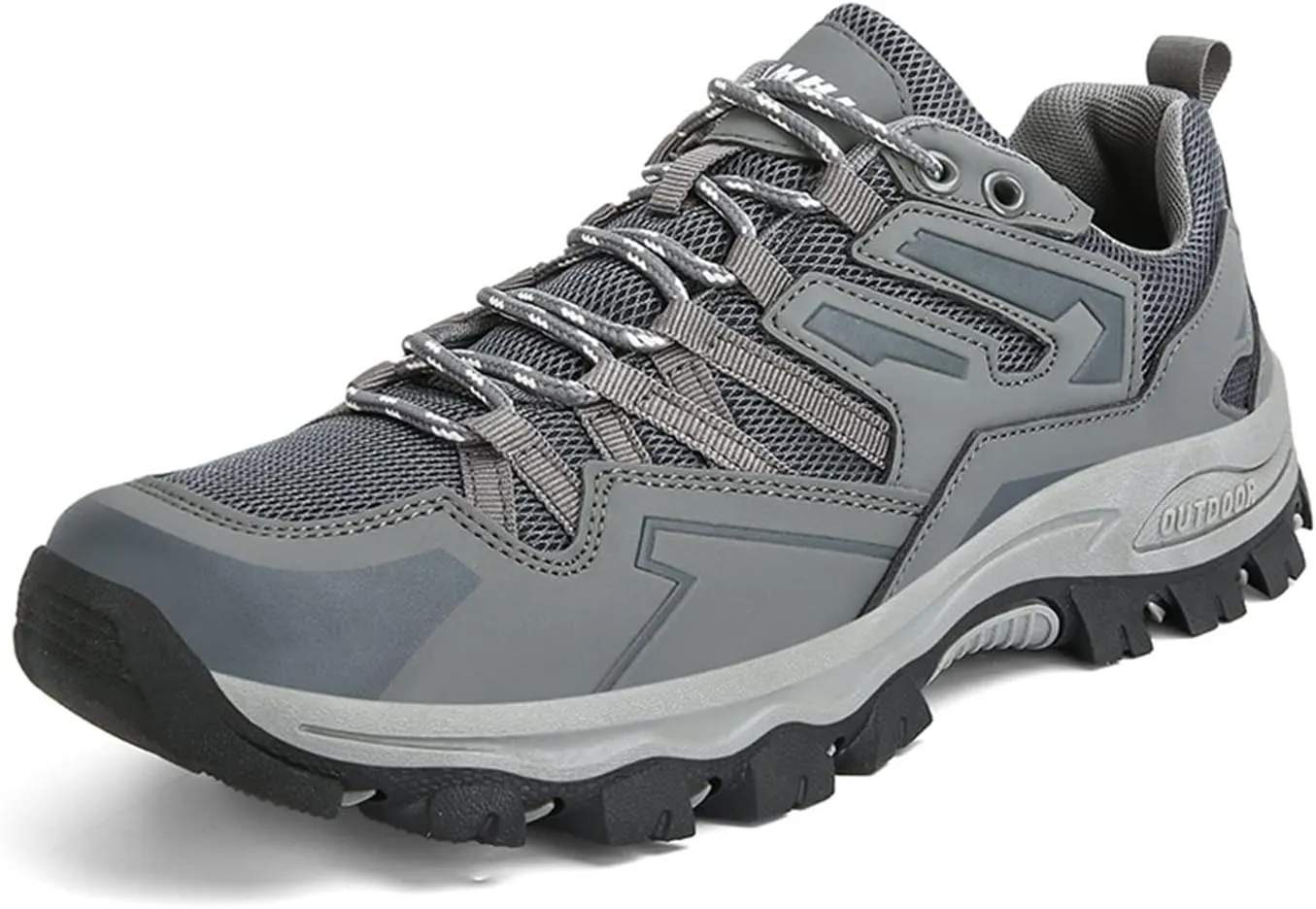 Mnplciea Men's Waterproof Hiking Shoes Lightweight Breathable Walking Shoes for Women Anti Slip Outdoor Trekking Trails Camping Shoes