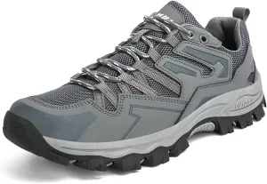 Mnplciea Men's Waterproof Hiking Shoes Lightweight Breathable Walking Shoes for Women Anti Slip Outdoor Trekking Trails Camping Shoes
