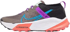 Nike Men's ZoomX Zegama Trail Running Shoes, Ironstone/Laser Blue/Black/Vivid Purple, 12