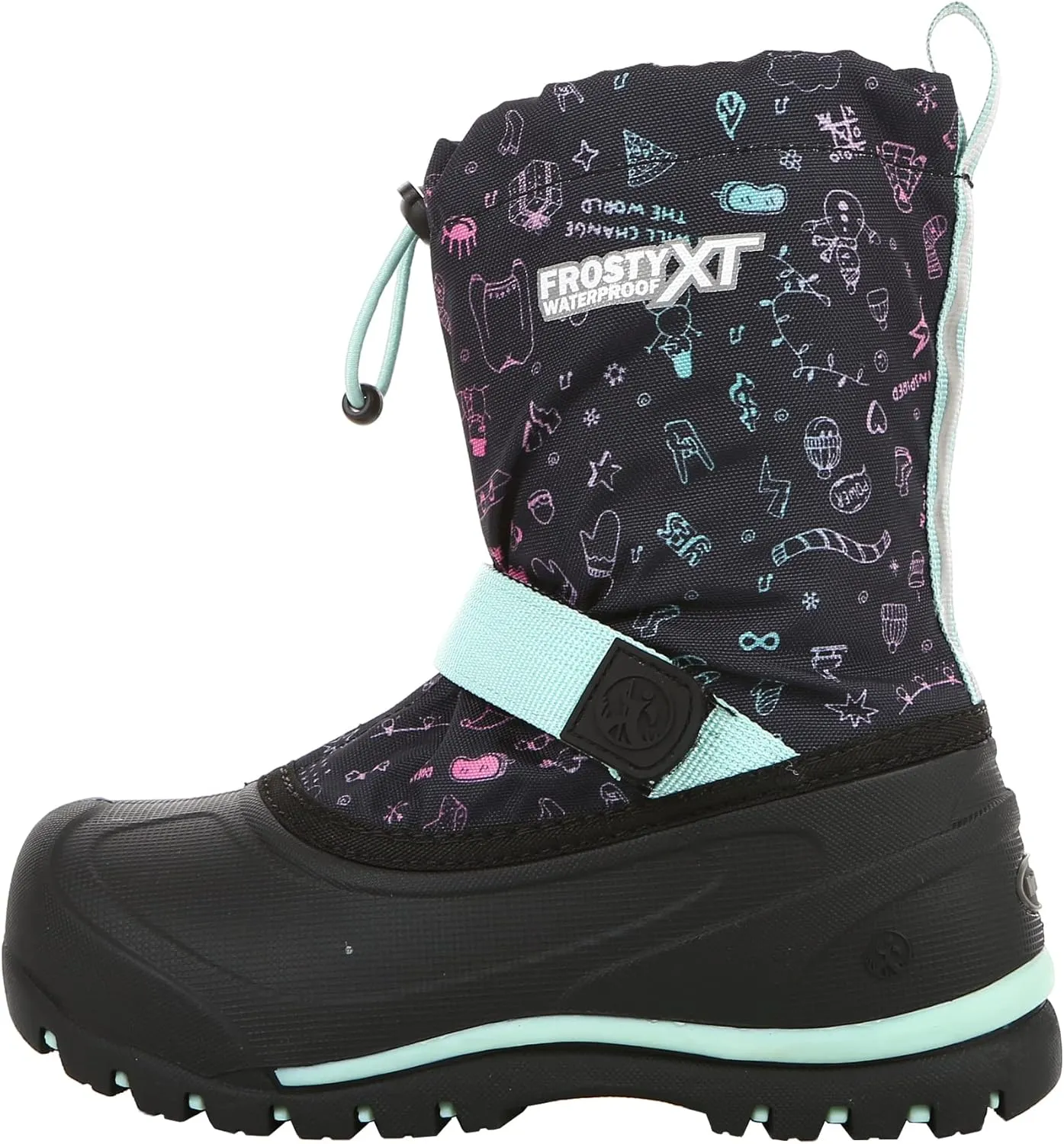 Northside Kids Frosty XT Snow Boot Waterproof Insulated - Seam Sealed Warm Liner Reflective Pull Traction Sole